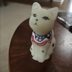 Patriotic Cat Figurine
